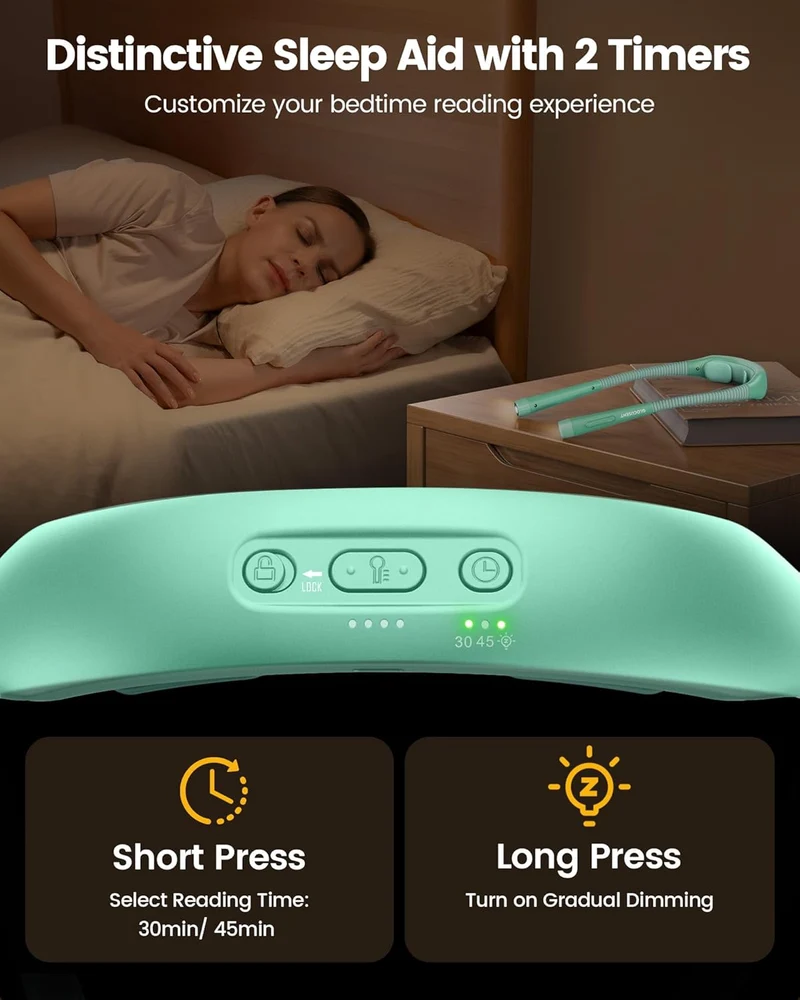 Glocusent Ergonomic LED Reading Neck Light