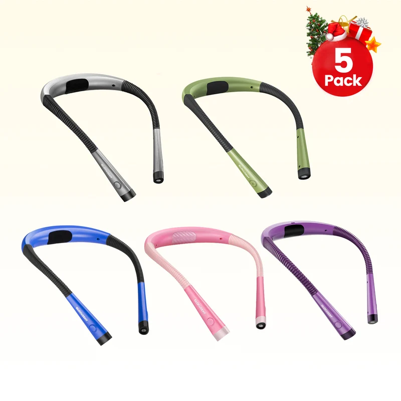 Glocusent Original LED Neck Reading Light - 5 Pack