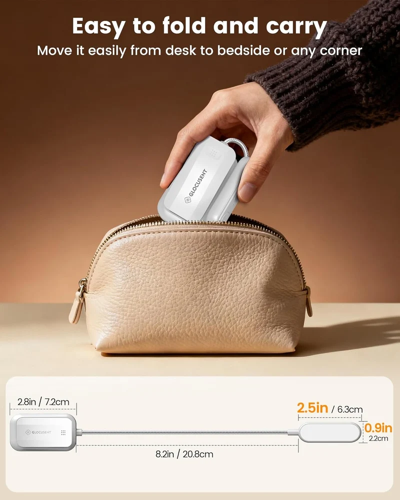 Glocusent 20 LED Mini Clip on Reading Light