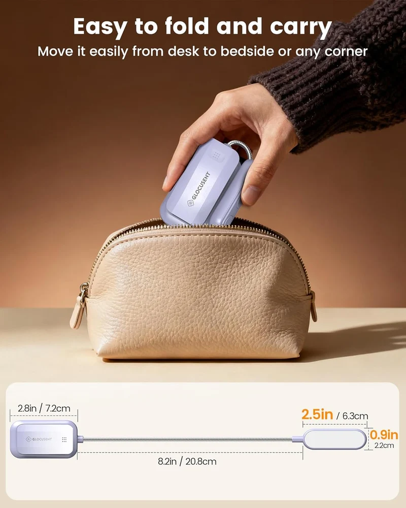 Glocusent 20 LED Mini Clip on Reading Light