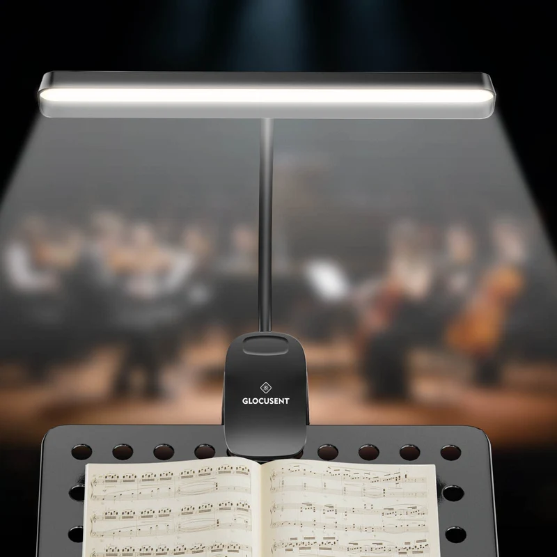 Glocusent 81 LED Super Bright & Eye Caring Music Stand Light