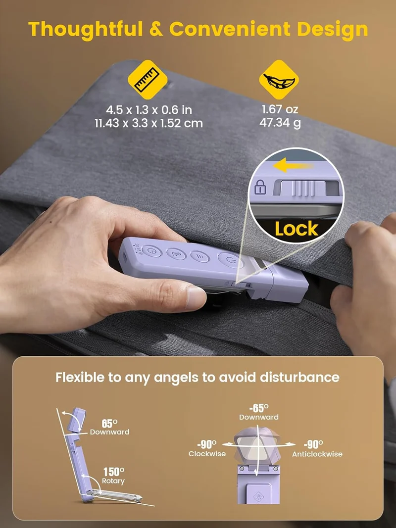 Glocusent Upgraded Bookmark Style Reading Light Type-C & Timer