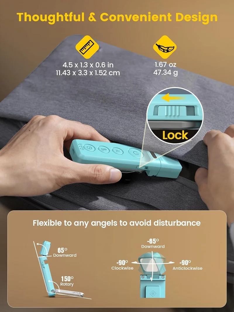 Glocusent Upgraded Bookmark Style Reading Light Type-C & Timer