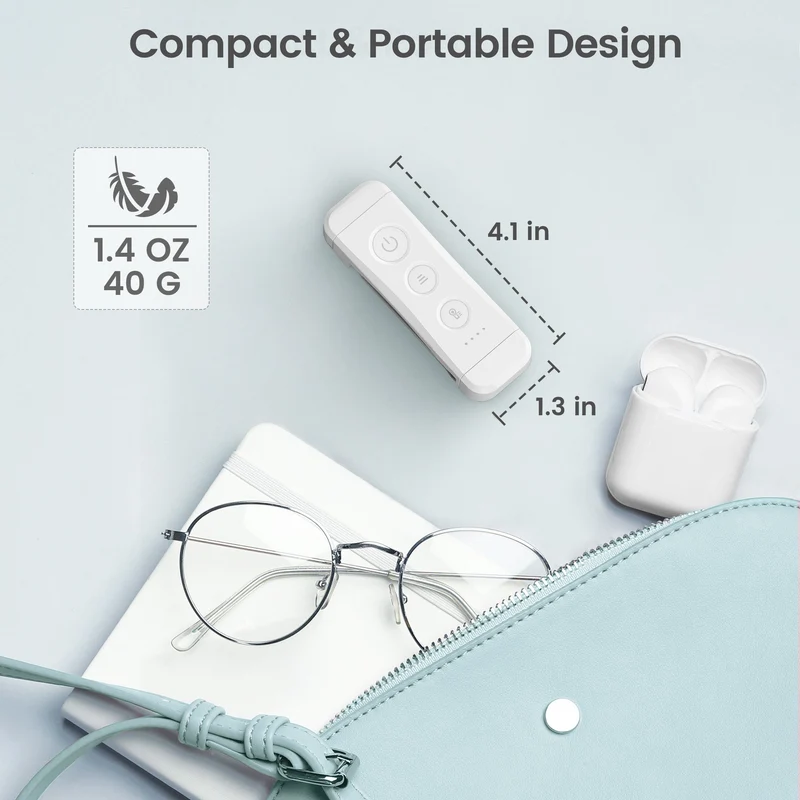 Glocusent Bookmark Style Reading Light USB Rechargeable