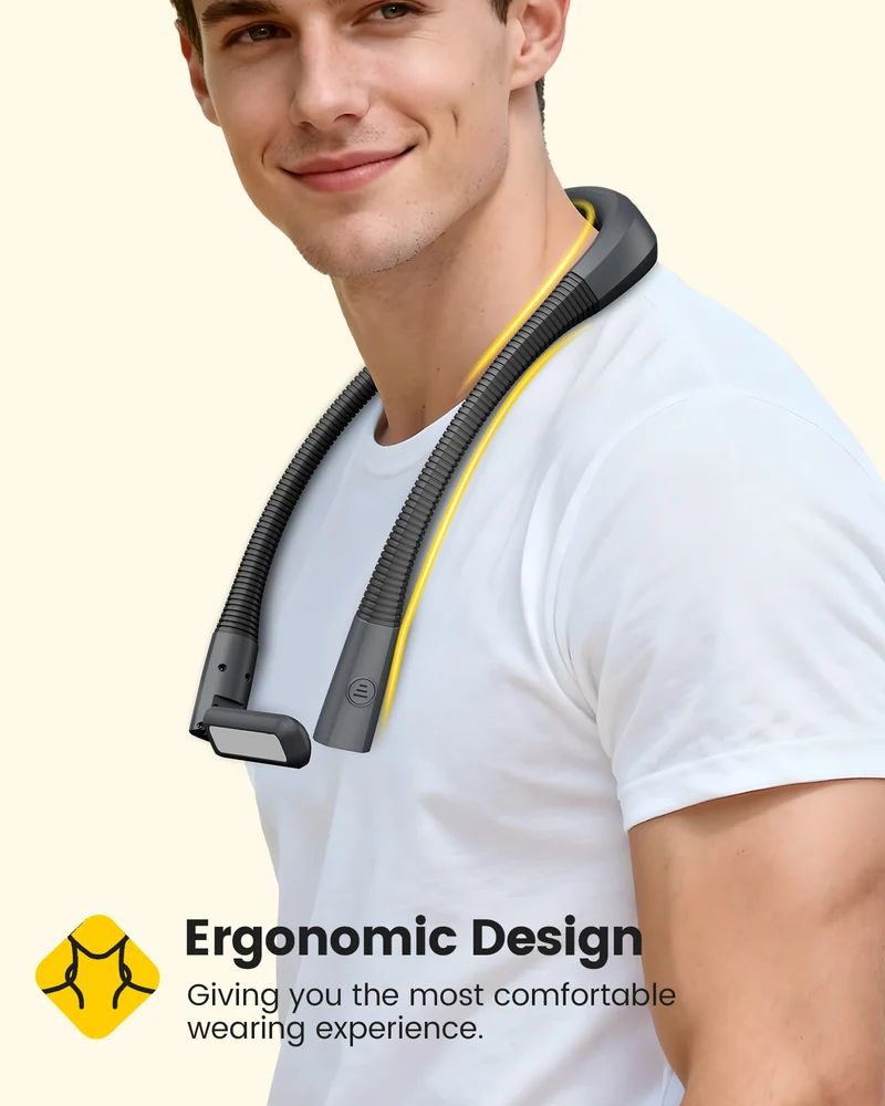 Glocusent Dual-Beam Ergonomic LED Neck Light