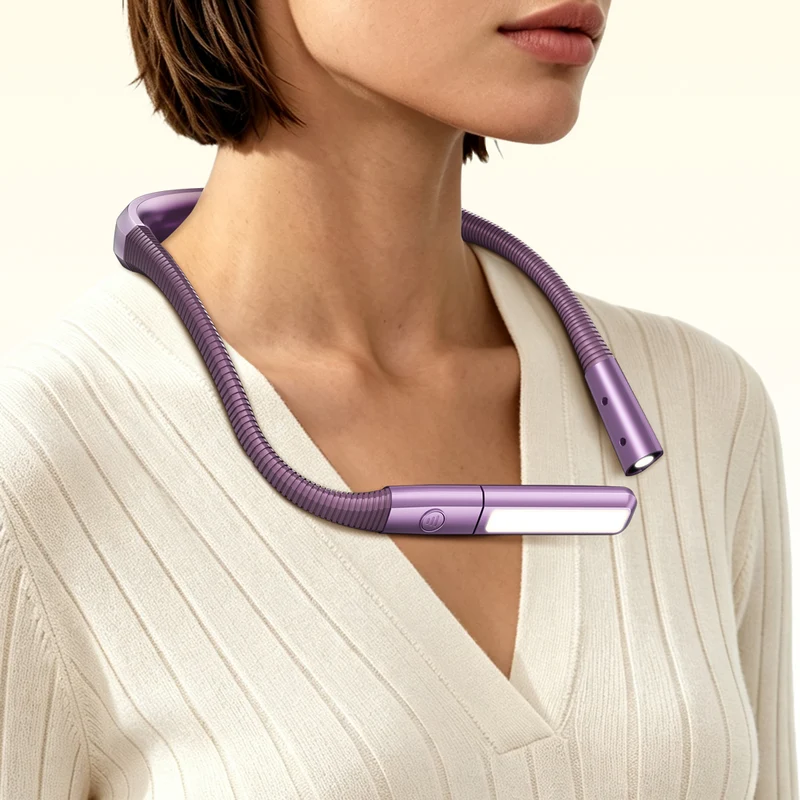 Glocusent Dual-Beam Ergonomic LED Neck Light