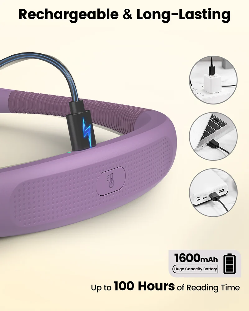 Glocusent Dual-Beam Ergonomic LED Neck Light