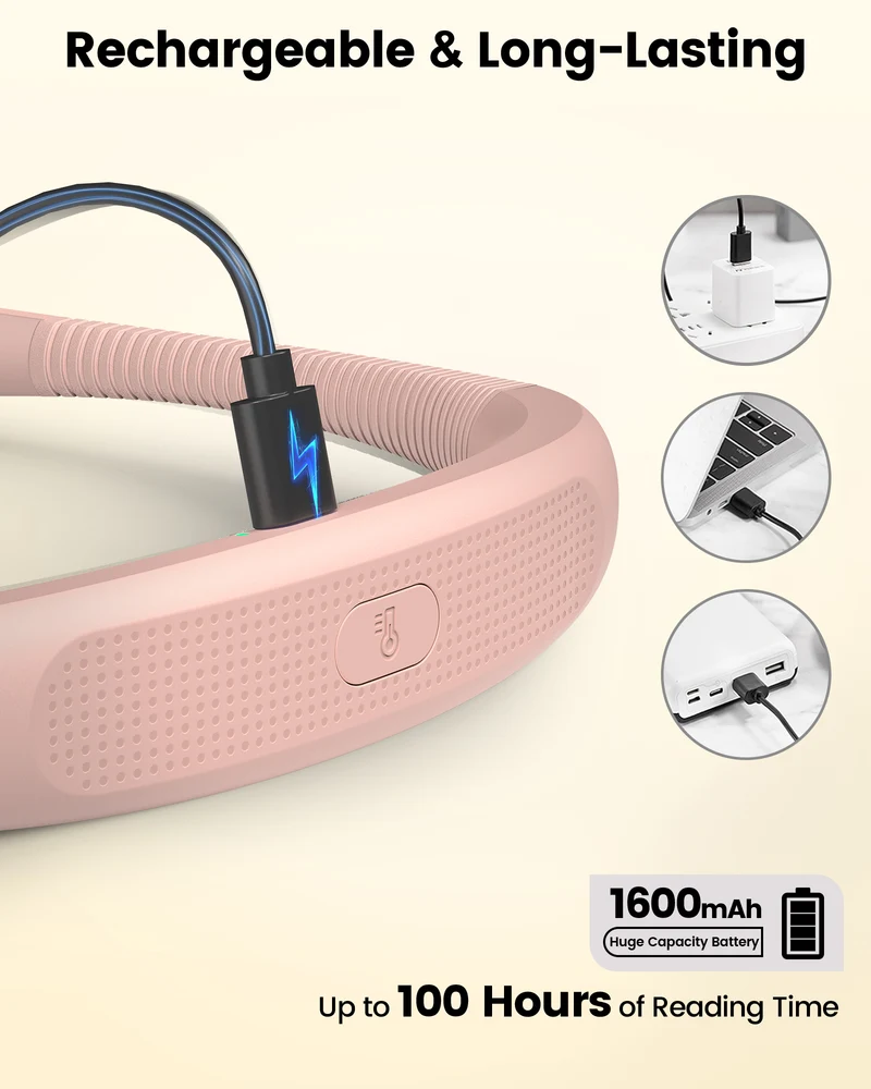 Glocusent Dual-Beam Ergonomic LED Neck Light