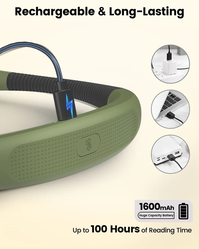 Glocusent Dual-Beam Ergonomic LED Neck Light