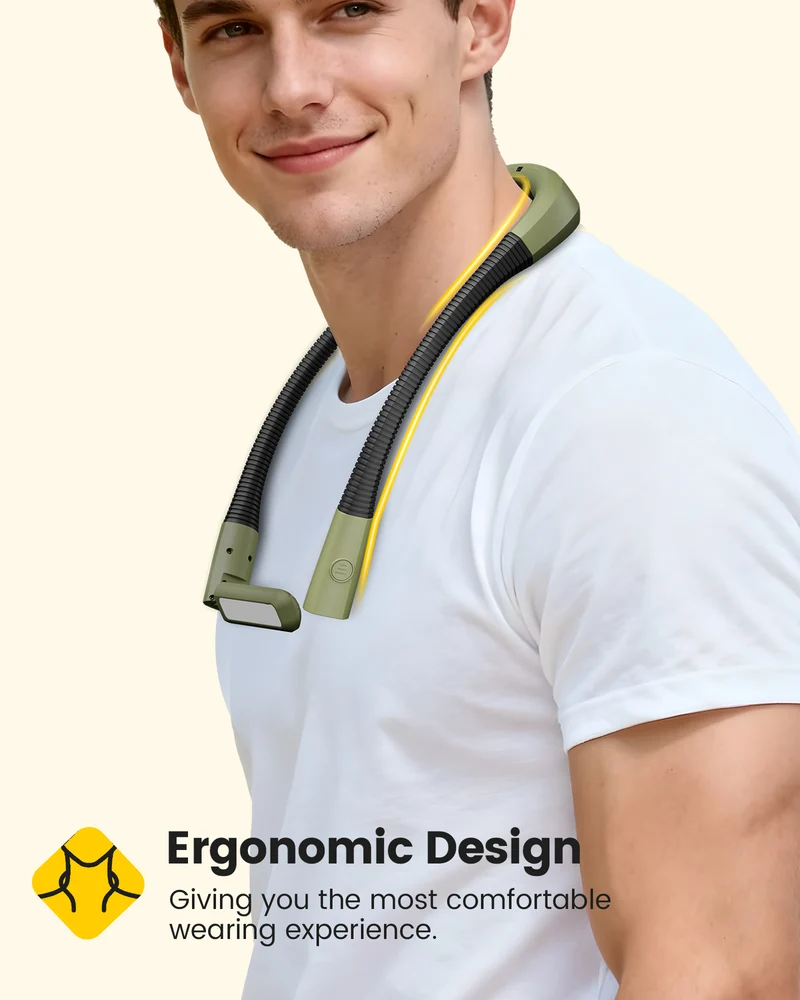 Glocusent Dual-Beam Ergonomic LED Neck Light