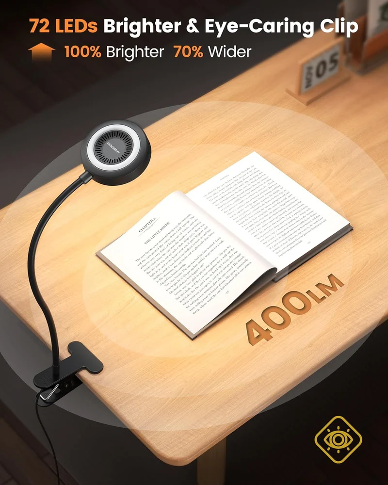 Glocusent 72 LED Clip-on Reading Light