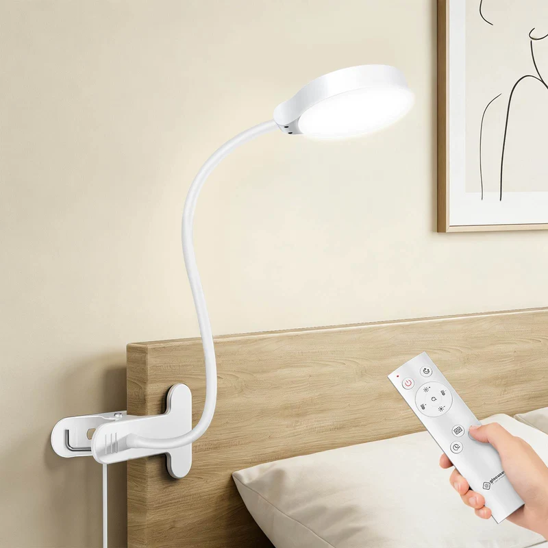 Glocusent 36 LED Clip-on Reading Light for Desk, Headboard & Computer with Remote U.S. Only