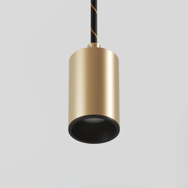 Lampe à suspension avec Spot GU10 Bispot - Bronze satiné / Noir