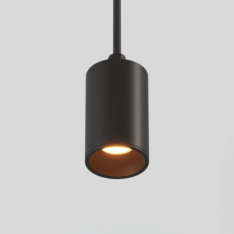 Lampe à suspension avec 4 Spots GU10 Bispot - Noir