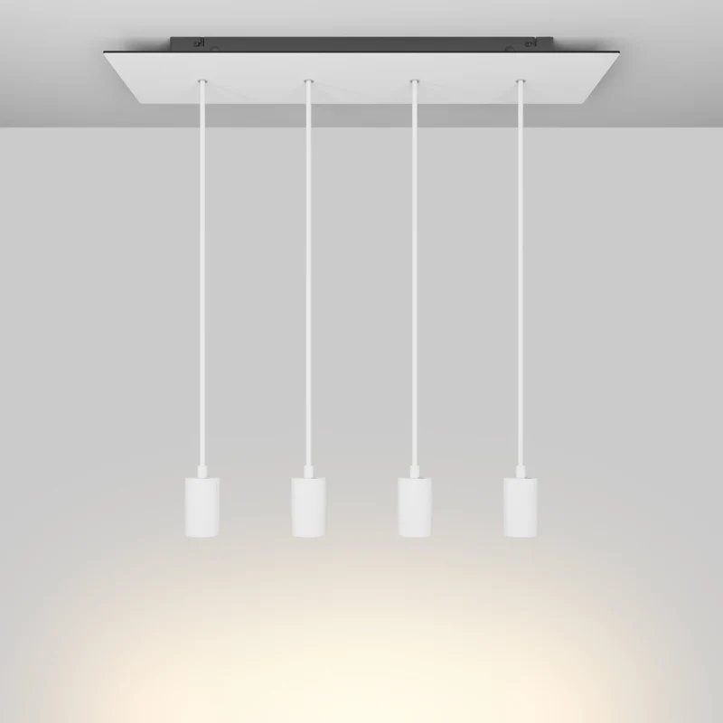 Suspension avec 4 Spots GU10 Bispot - Blanc