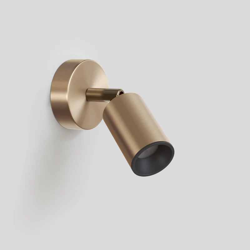 Spot GU10 orientable pour applique ou plafonnier Bispot - Bronze satiné / Noir