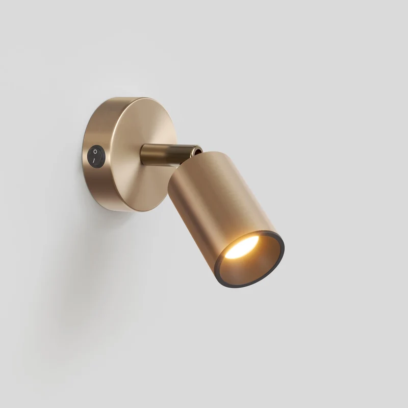 Spot GU10 orientable pour applique ou plafonnier Bispot - Bronze satiné / Noir