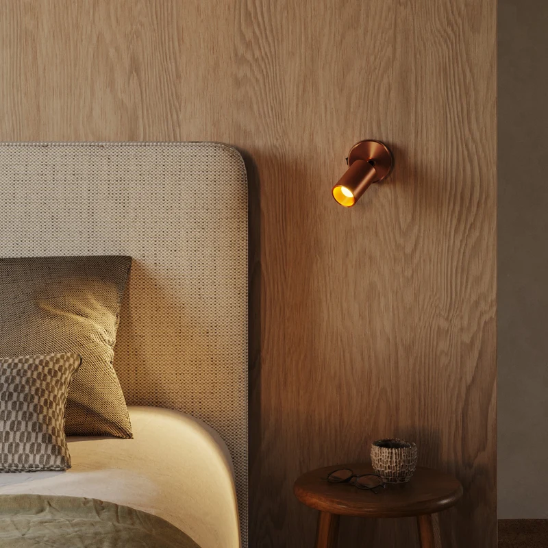Spot GU10 orientable mural ou plafond Bispot - Cuivre satiné