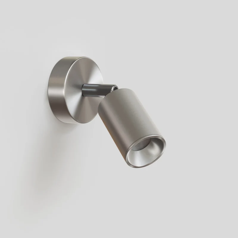 Faretto GU10 orientabile da parete o soffitto Bispot - Titanio satinato