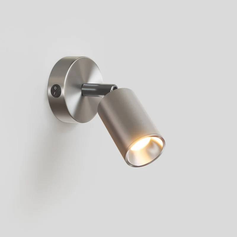 Faretto GU10 orientabile da parete o soffitto Bispot - Titanio satinato
