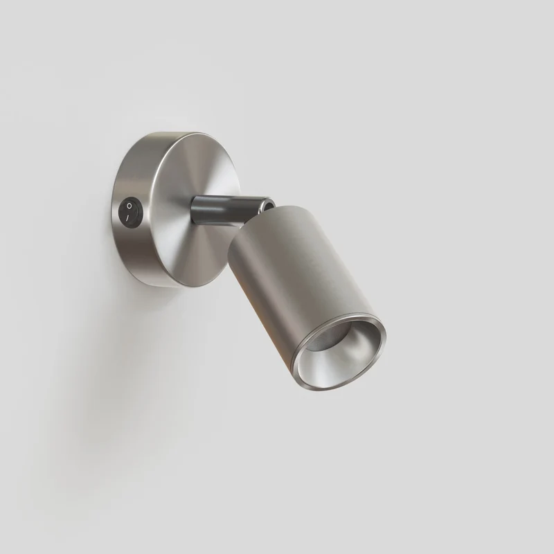 Faretto GU10 orientabile da parete o soffitto Bispot - Titanio satinato