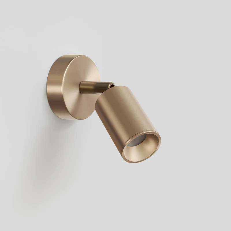 Spot GU10 orientable pour mur ou plafond Bispot - Bronze satiné