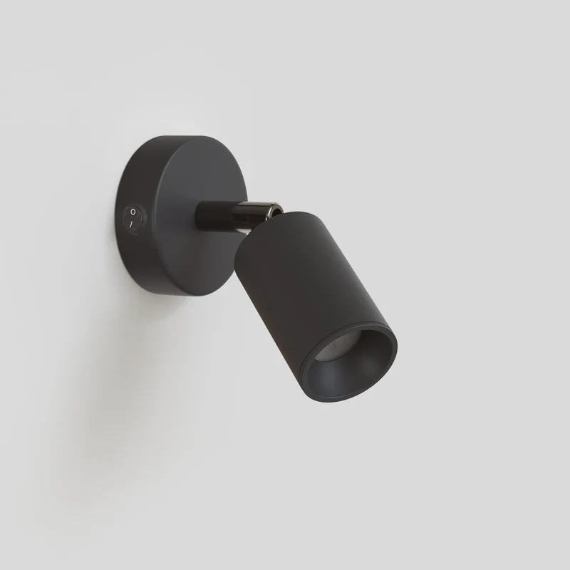 Spot GU10 orientable mural ou plafond Bispot - Noir