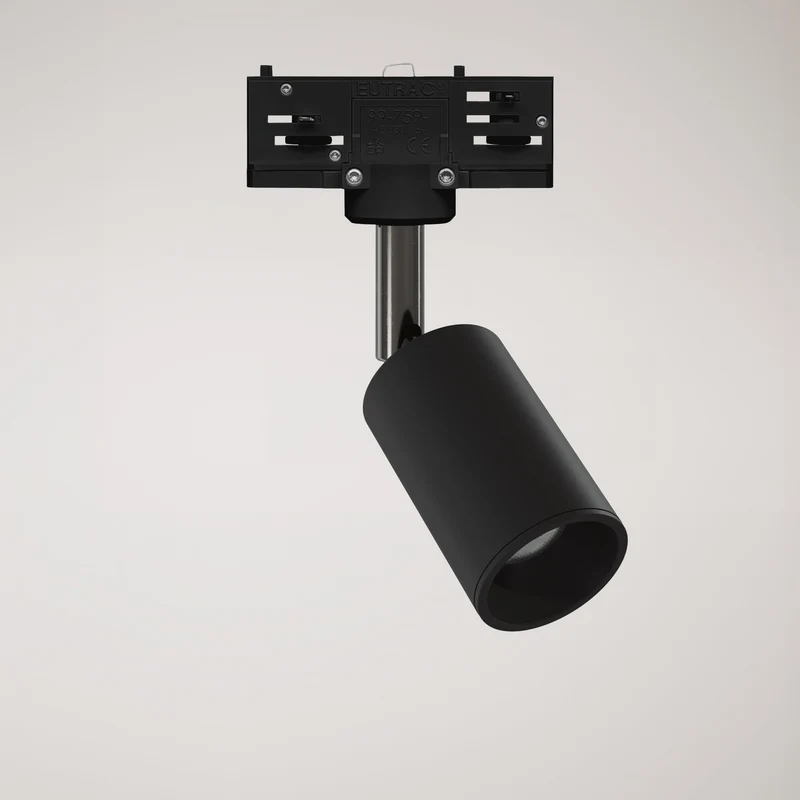 Spot orientable Bispot pour système sur rail - Noir