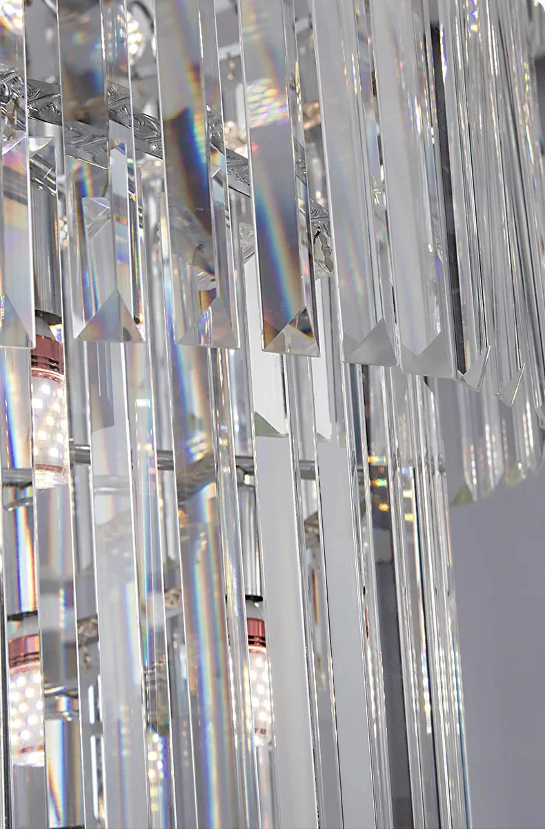 Grand lustre en verre pour hauts plafonds