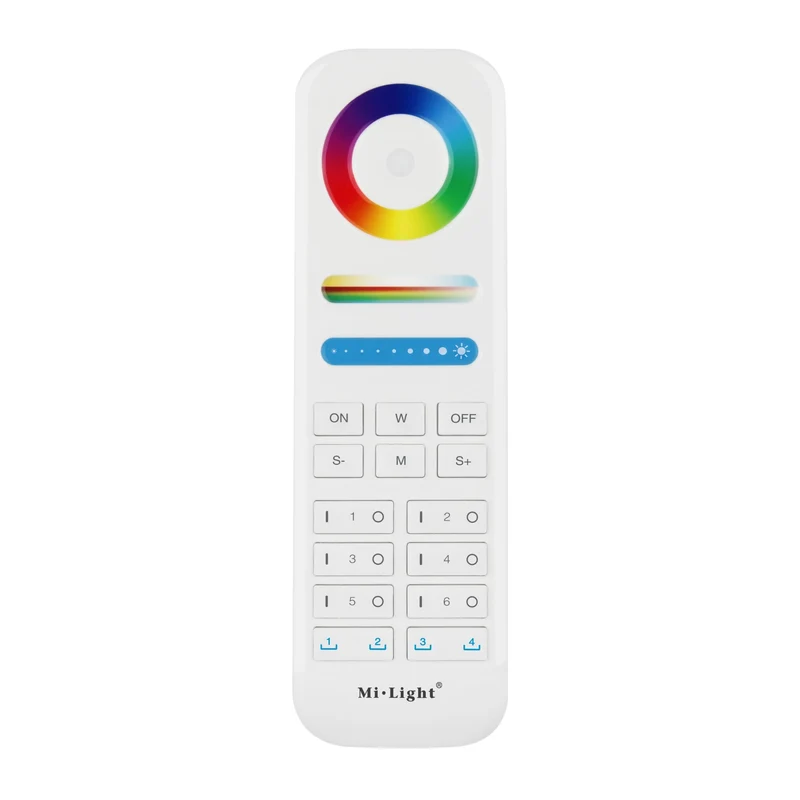 Télécommande RGBWW 6 zones pour gamme connectée MI–LIGHT