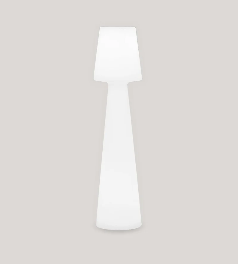 Lampadaire design rechargeable LOLA - Éclairage blanc et multicolore réglable - Extérieur et Intérieur