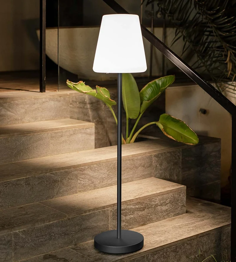 Lampe solaire à poser LOLA SLIM - Éclairage blanc et multicolore réglable - 120cm
