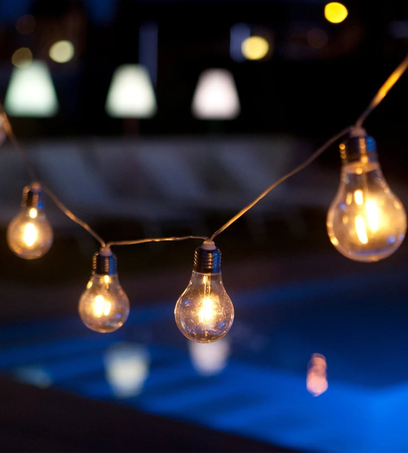 Guirlande lumineuse solaire STELLA - Design moderne - 10 ampoules