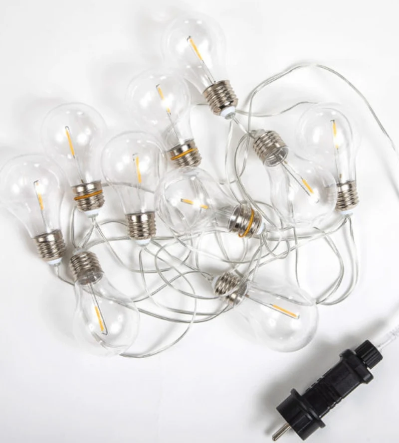 Guirlande lumineuse solaire STELLA - Design moderne - 10 ampoules