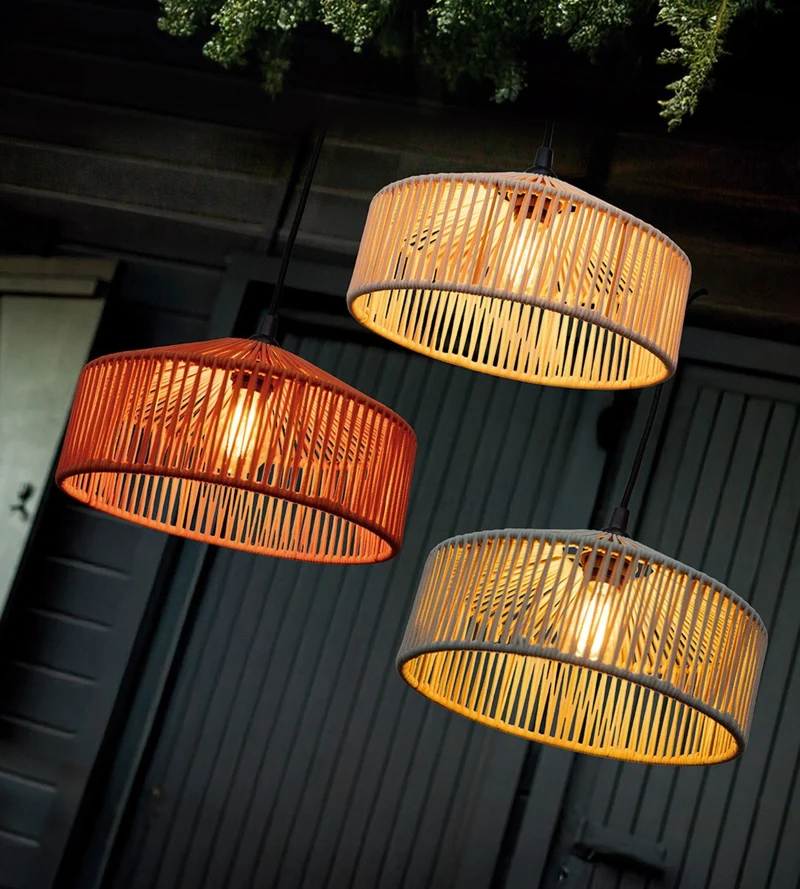 Lampe à suspendre CALABARDINA - Ampoule E27 non fournie - Câble de 5m