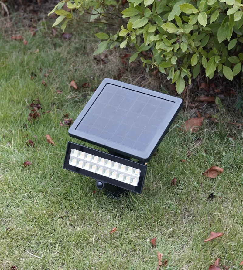 Projecteur extérieur LED solaire POWER–2000, avec détecteur, Télécommandable