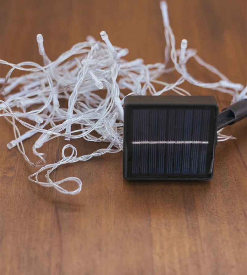 Guirlande lumineuse solaire LUCEO - Longueur de 10 mètres - 100 lumières de 1 lumen