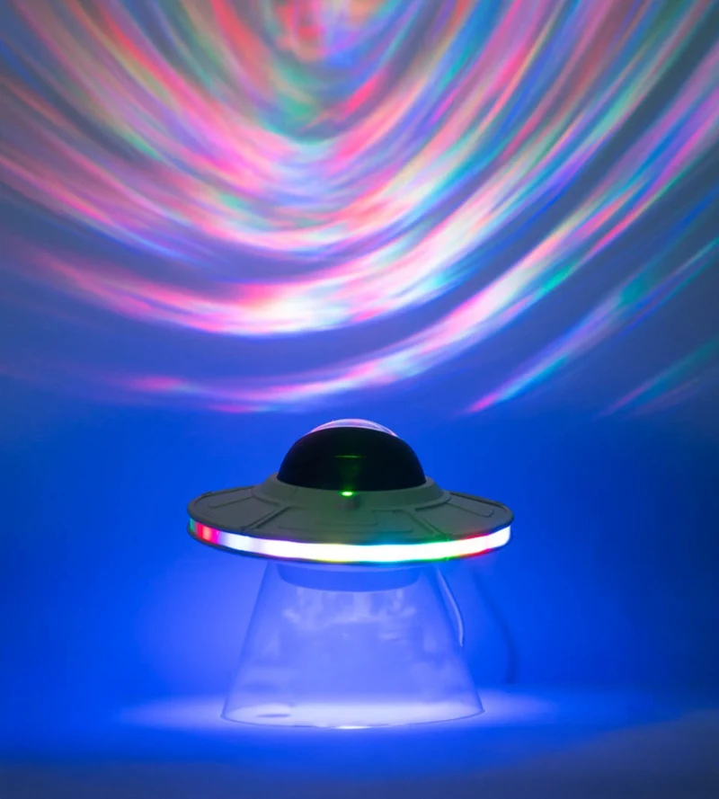 Veilleuse projecteur LED SPACELITE - 8 modes d'éclairage - Enceinte intégrée