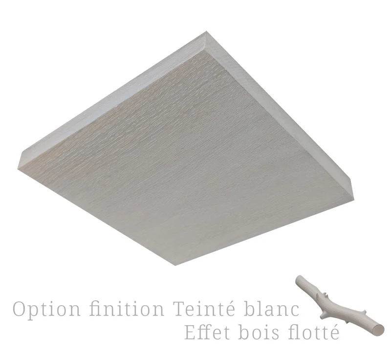 Plafonnier DCL indirect chêne massif 20 cm
