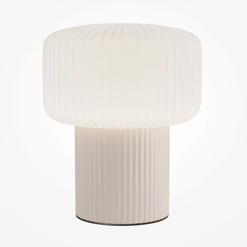 Lampe de table en céramique beige moderne