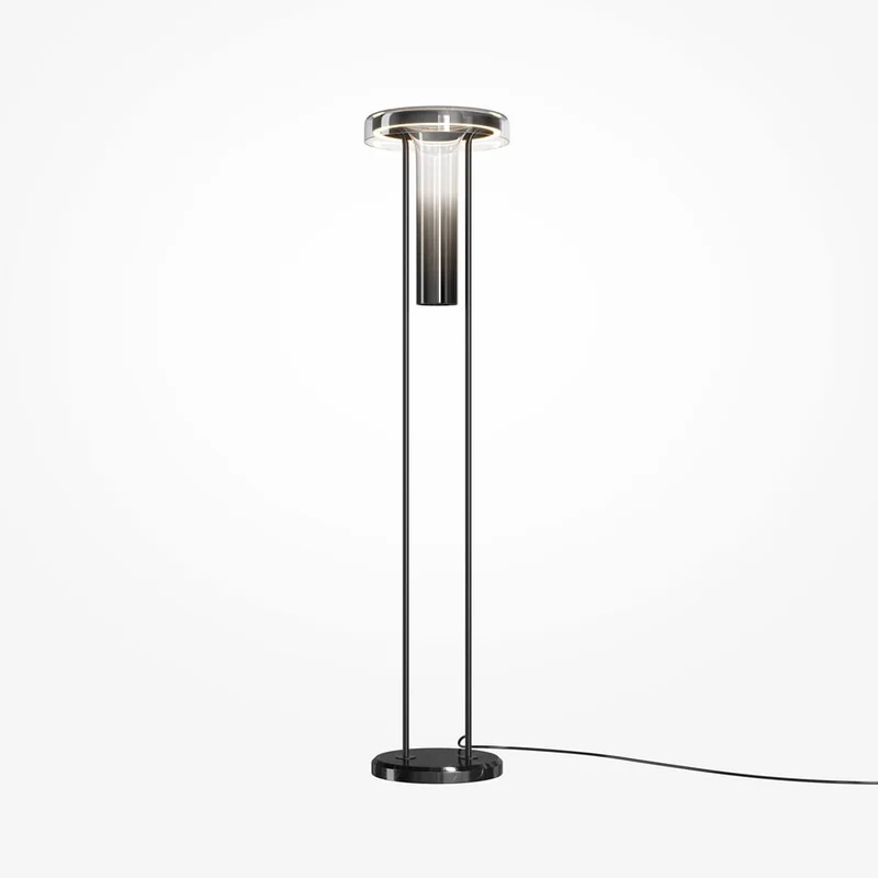 Lampadaire métal noir moderne
