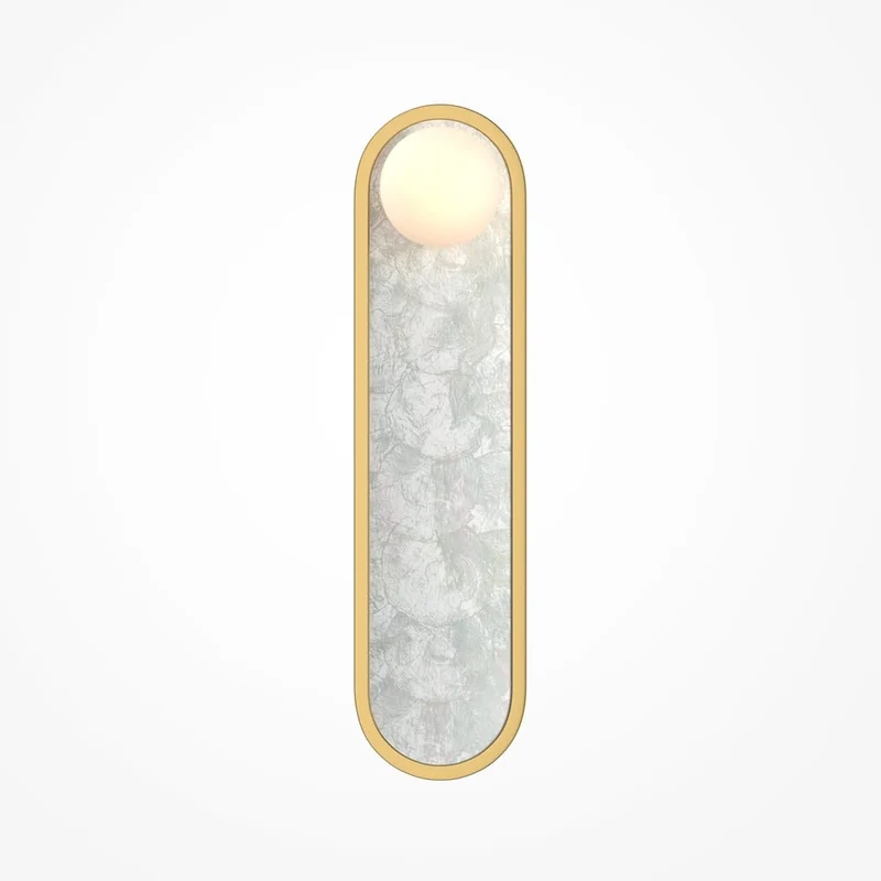 Luminaire mural aluminium et laiton moderne