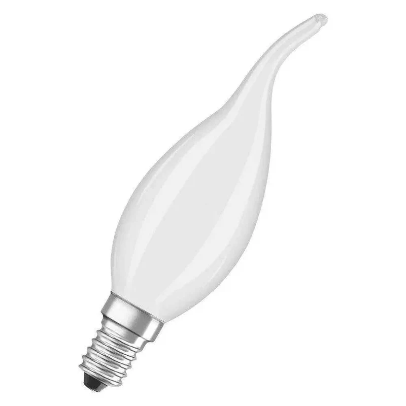 Ampoule incandescente E14 25W flamme coup de vent dépolie