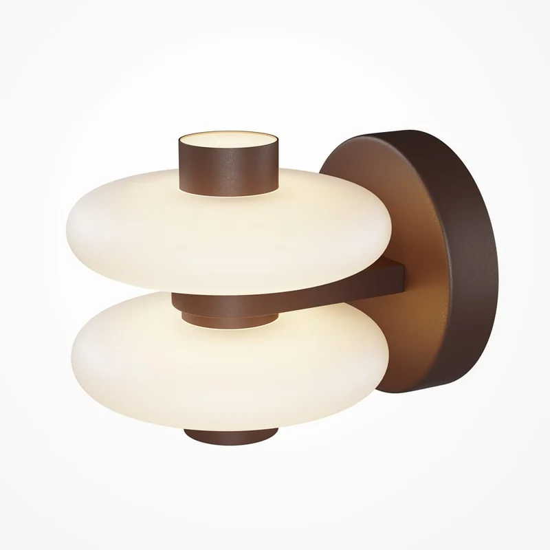 Luminaire mural métal marron moderne