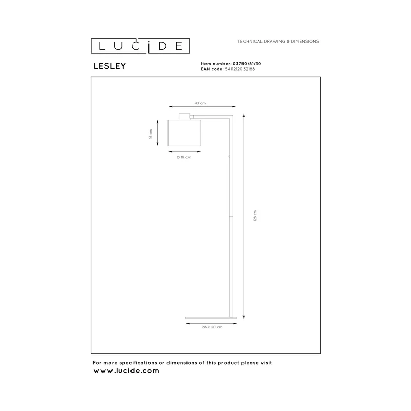 Lucide Lesley Floor Lamp