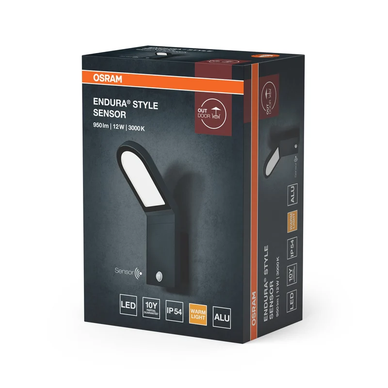 OSRAM ENDURA Style Applique murale extérieure LED avec capteur