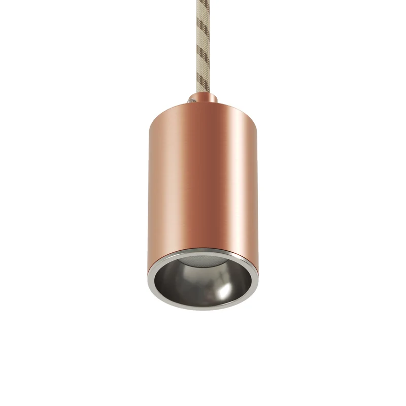 Spot GU10 Spotlight LED Bispot - Cuivre satiné / Chrome