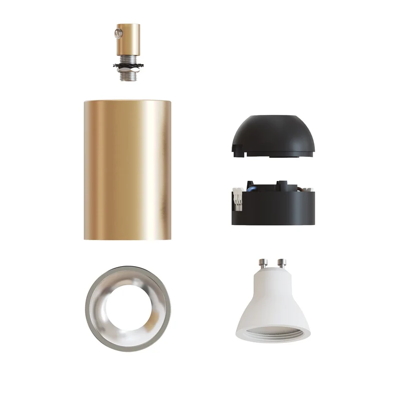 Spot GU10 Spotlight LED Bispot - Bronze satiné / Chrome