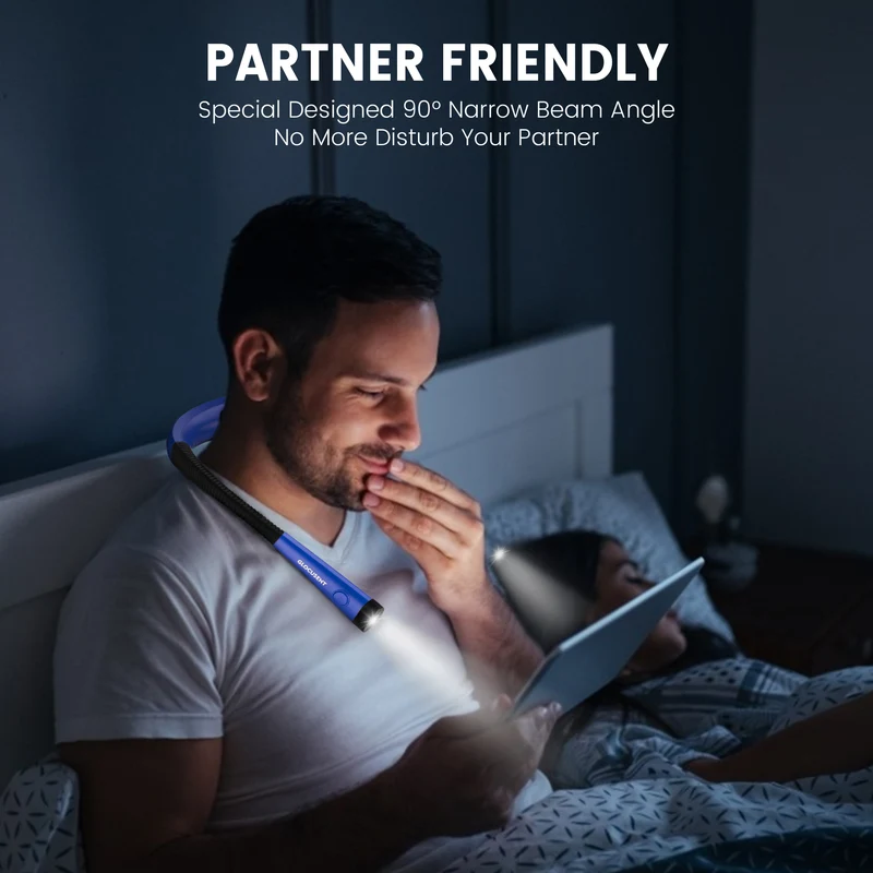 Glocusent Original LED Neck Reading Light