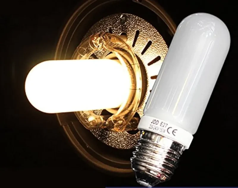Ampoule halogène E27 250W - Tube JDD pour studio